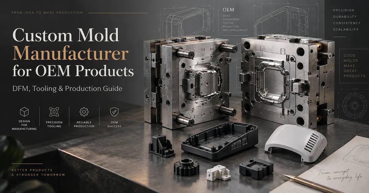 Custom Mold Manufacturer for OEM Products: How Buyers Control DFM, Tooling and Repeat Production