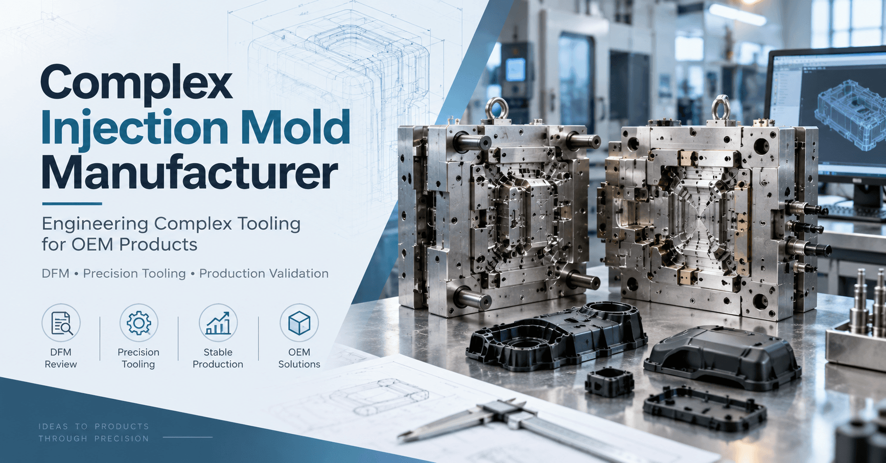Complex Injection Mold Manufacturer: How OEMs Control Multi-Feature Tooling Risk