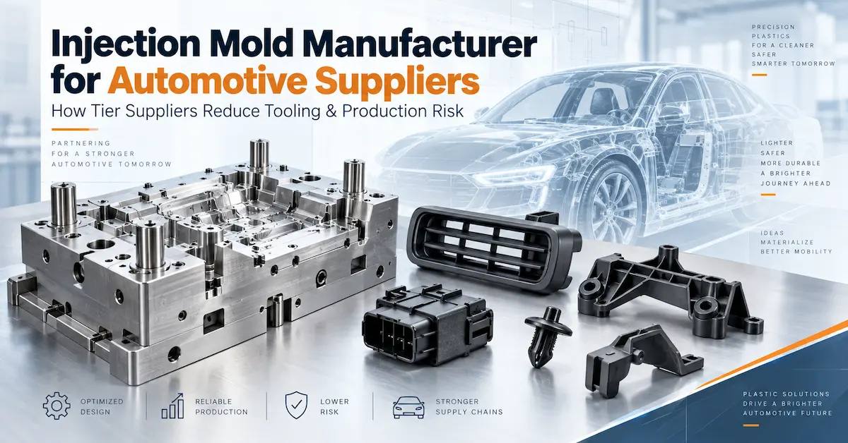 Injection Mold Manufacturer for Automotive Suppliers: How Tier Suppliers Reduce Tooling and Production Risk