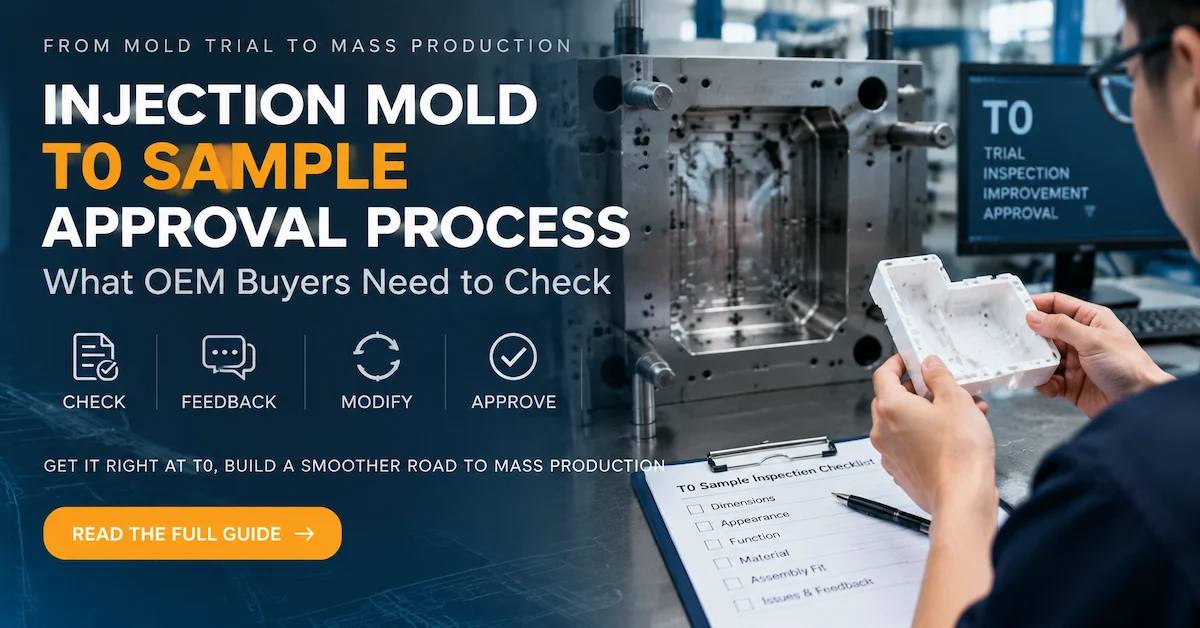 Injection Mold T0 Sample Approval Process: What OEM Buyers Need to Check
