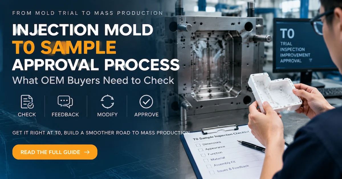 Injection Mold T0 Sample Approval Process: What OEM Buyers Need to Check