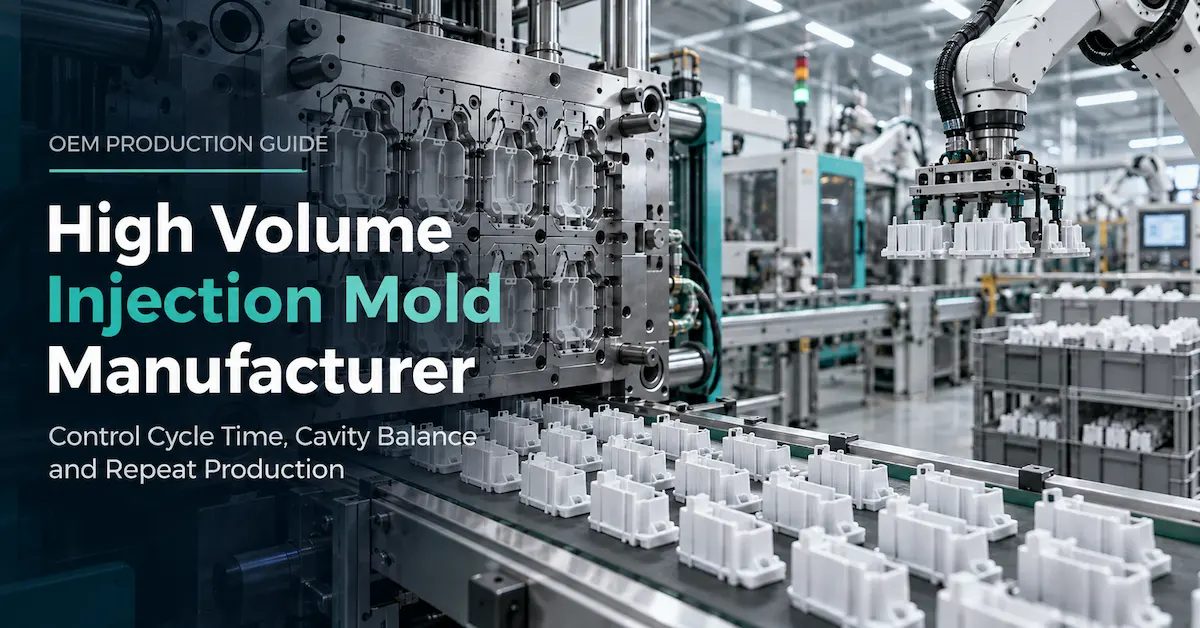High Volume Injection Mold Manufacturer: How OEMs Control Cycle Time, Cavity Balance and Repeat Production