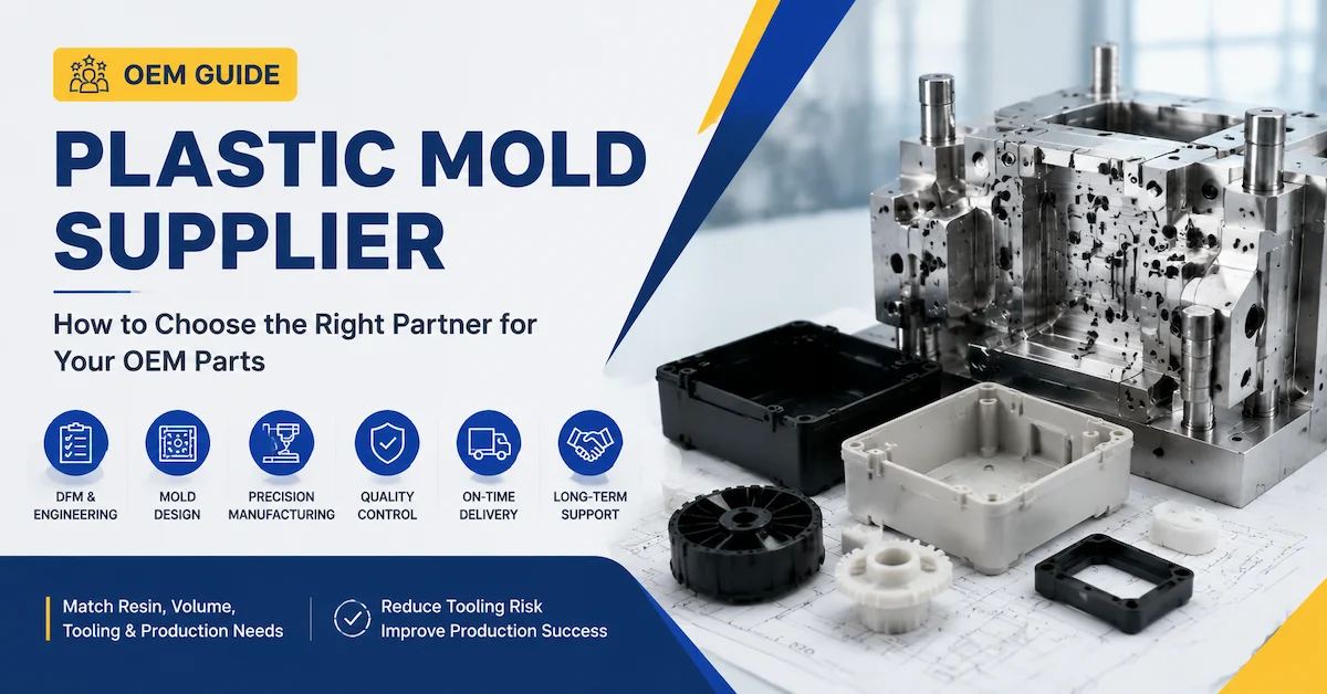 Plastic Mold Supplier Selection for OEM Parts: Match Resin, Volume, and Tooling Needs