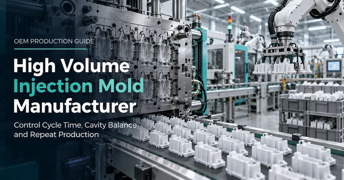 High Volume Injection Mold Manufacturer: How OEMs Control Cycle Time, Cavity Balance and Repeat Production