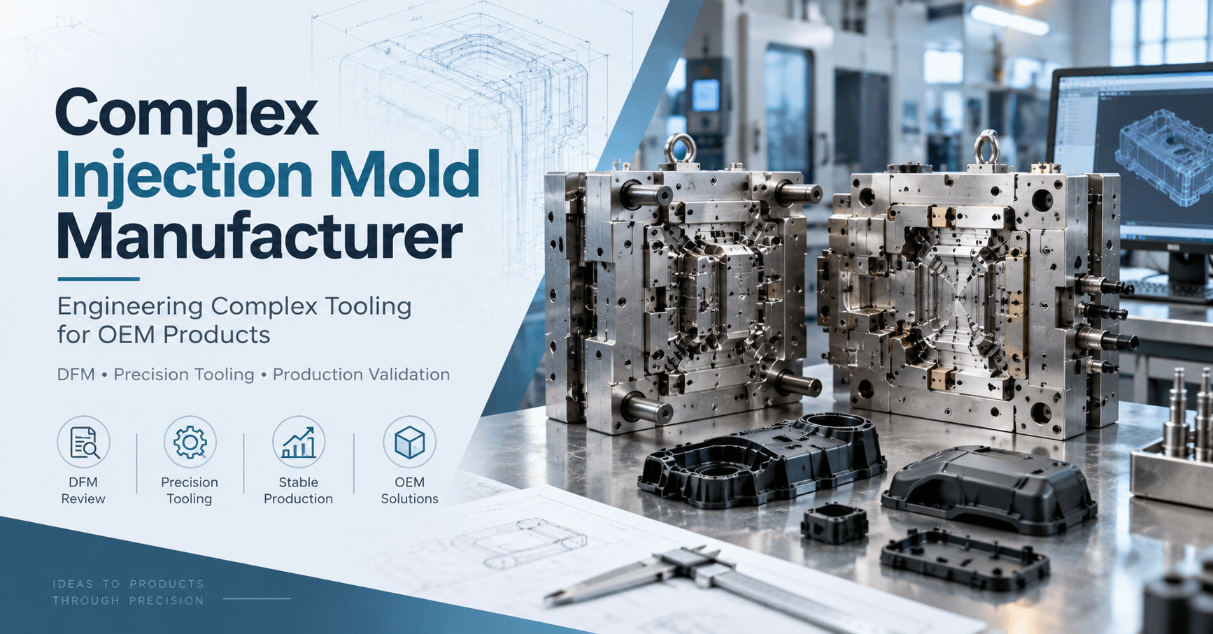Complex Injection Mold Manufacturer: How OEMs Control Multi-Feature Tooling Risk
