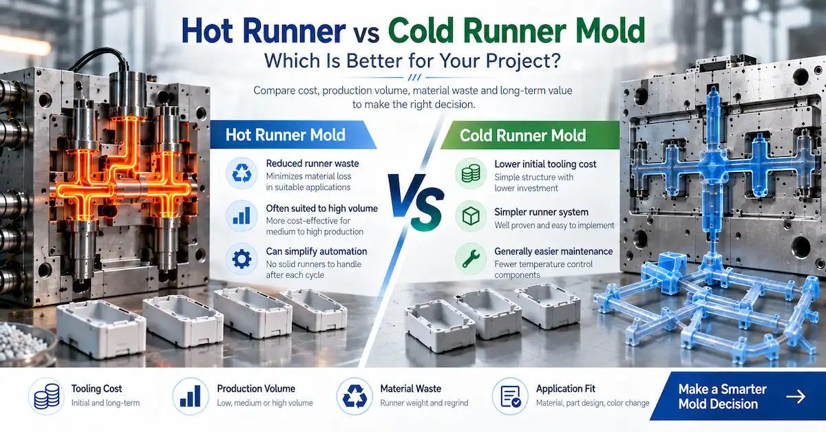 Hot Runner vs Cold Runner Mold: Which Is Better for Cost, Production Volume, and Long-Term Tooling?